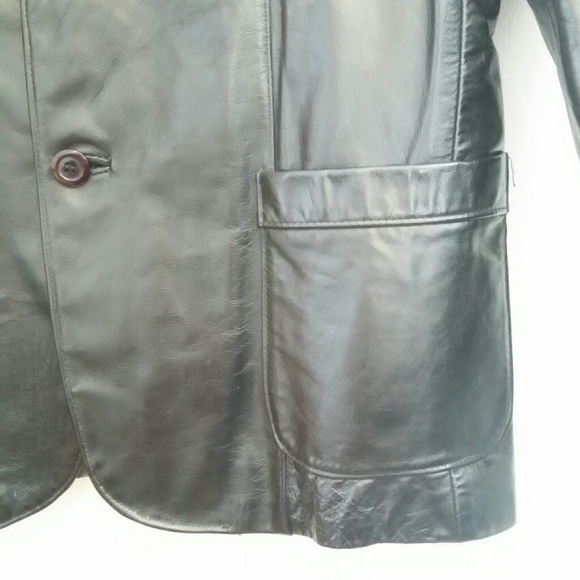 Leather blazer- brand unknown - Picture 10 of 11